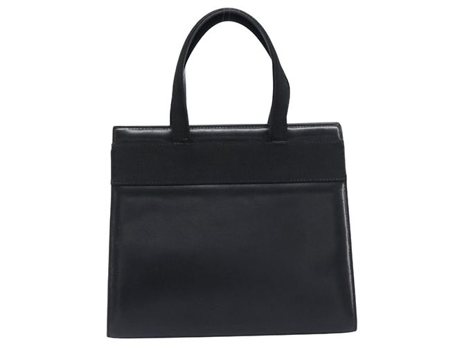 Borsa Salvatore Ferragamo Vala in pelle nera e oro Auth 197630 Nero D'oro - vista 2