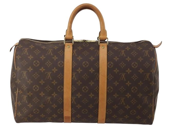 LOUIS VUITTON Monogram Keepall 45 Boston Bag M41428 LV Auth 196325A Monogramma - vista 2