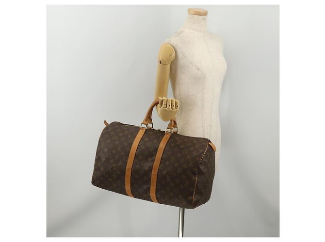 LOUIS VUITTON Monogram Keepall 45 Boston Bag M41428 LV Auth 196325A Monogramma - vista 22