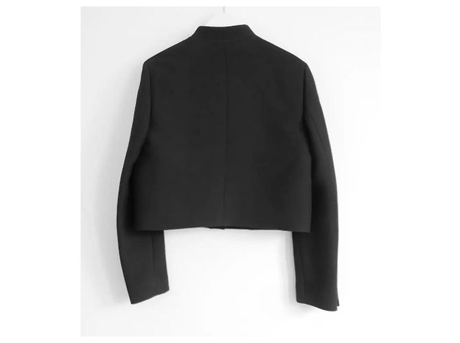 Christian Dior Fall 2014 Cropped Wool Jacket in Black - view 5