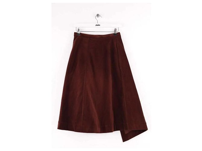 Falda Acne Studios de terciopelo burdeos - vista 3
