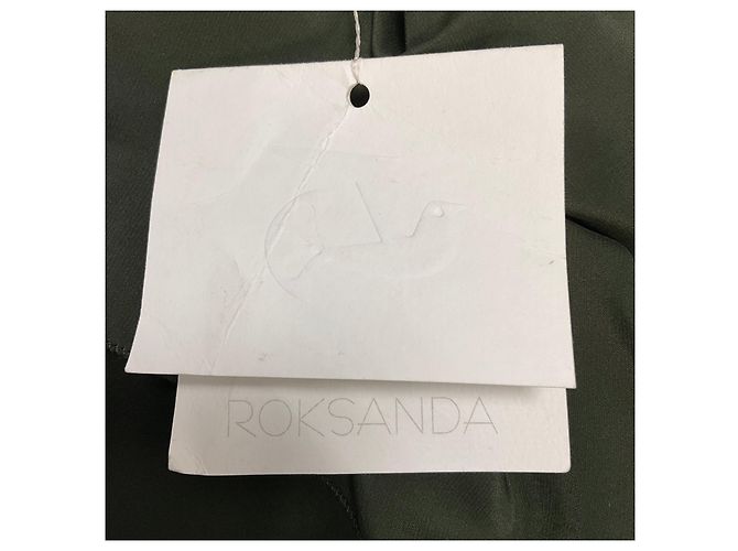 Roksanda Ilincic grünes Seiden-Midi-Cocktailkleid - Ansicht 5