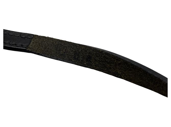 Hermès Bracciale / Collana Choker Kelly Ardion in pelle nera Hermes 2004 - vista 4
