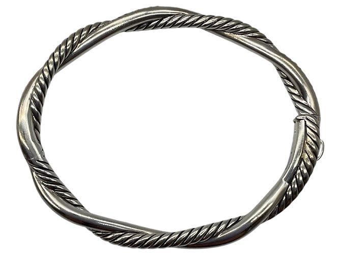 Bracciale Petite Infinity David Yurman in argento sterling con diamanti pavé, 4.4mm - vista 2