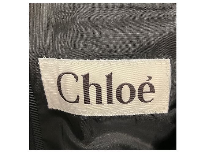 Chloé Conjunto de Blazer e Calças Chloe Black Noir em Lã Preto - vista 4