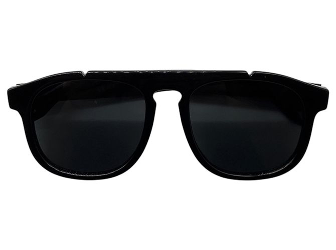 Gafas de sol Fendi Rectangle de acetato negro - vista 2