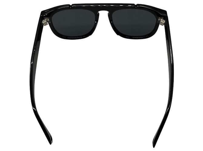 Gafas de sol Fendi Rectangle de acetato negro - vista 3