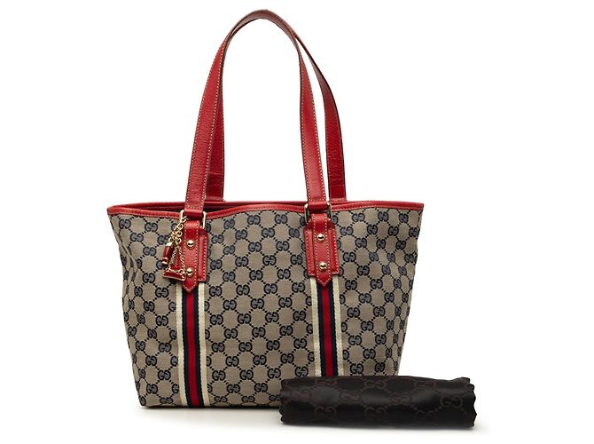 Tote Gucci GG Canvas Jolicoeur marrone - vista 7