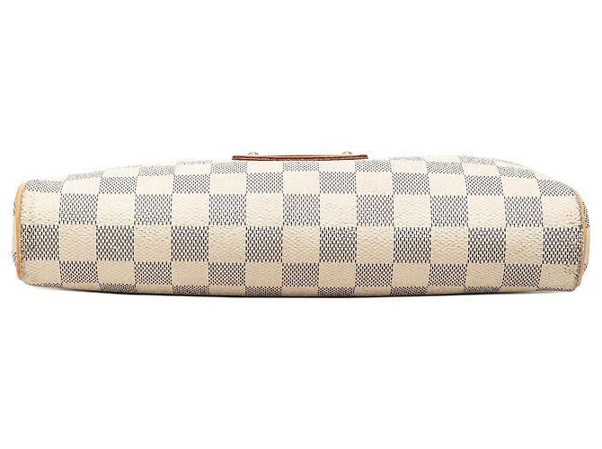Borsa Louis Vuitton Damier Azur Eva Satchel Bianca Bianco - vista 3