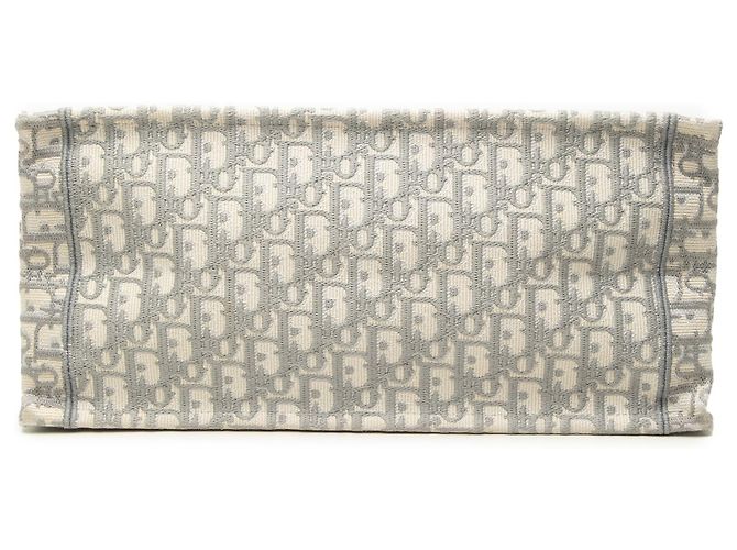 Dior Medium Book Tote aus bestickter Oblique Canvas Grau - Ansicht 3