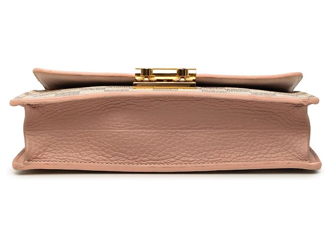 Borsa a tracolla Louis Vuitton Damier Azur Croisette Wallet on Chain bianca Bianco - vista 3