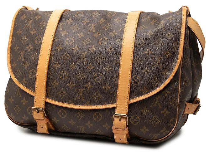Borsa da viaggio Louis Vuitton Monogram Saumur 43 Marrone - vista 2