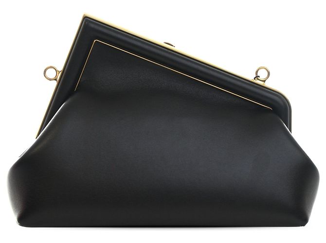 Borsa a tracolla Fendi First Small in Nappa nera Nero - vista 2