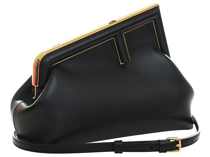 Borsa a tracolla Fendi First Small in Nappa nera Nero - vista 5