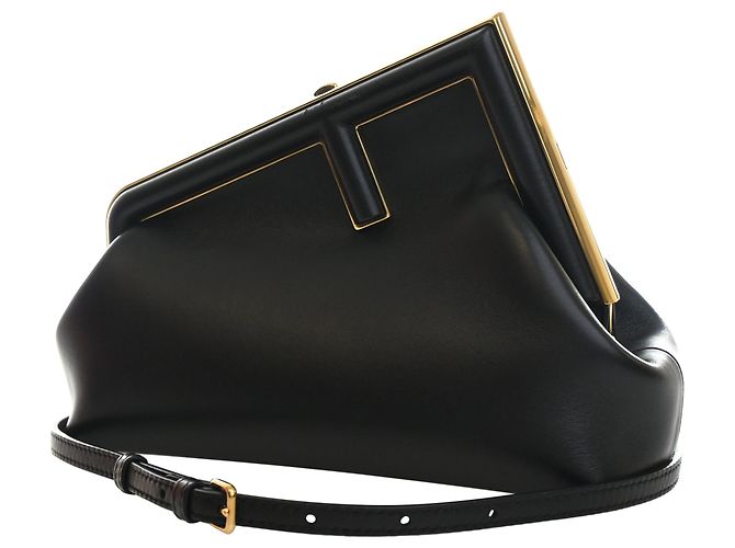 Borsa a tracolla Fendi First Small in Nappa nera Nero - vista 6