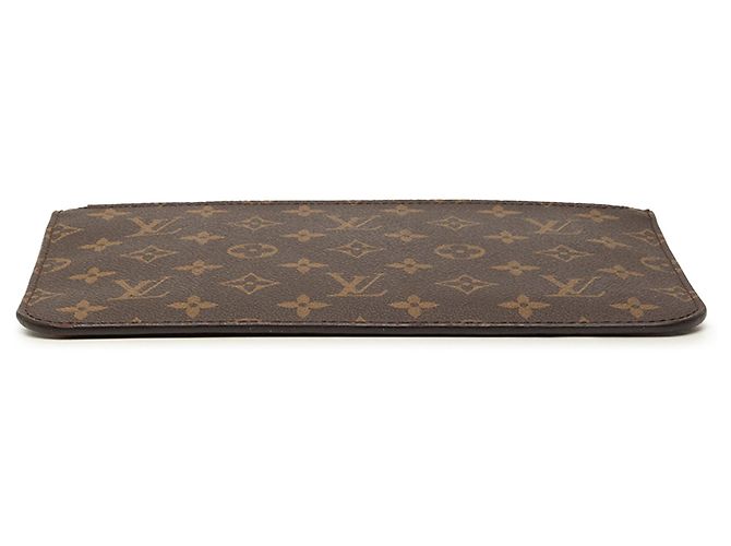 Pouch Louis Vuitton Monogram Neverfull MM Marrone - vista 3