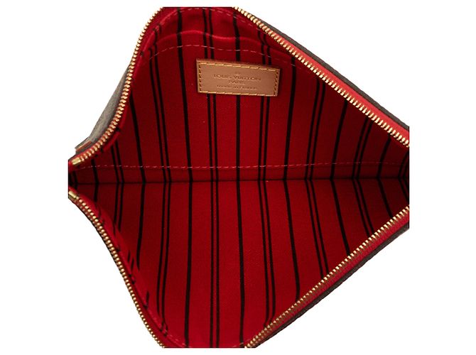 Pouch Louis Vuitton Monogram Neverfull MM Marrone - vista 4