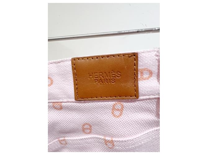 Pantalones Hermès de algodón talla 34 Multicolor - vista 4