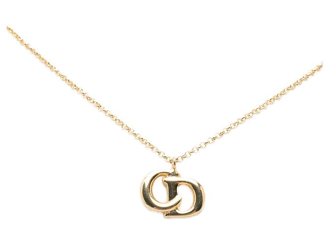 Collana con pendente Dior placcata in oro con logo CD D'oro - vista 2