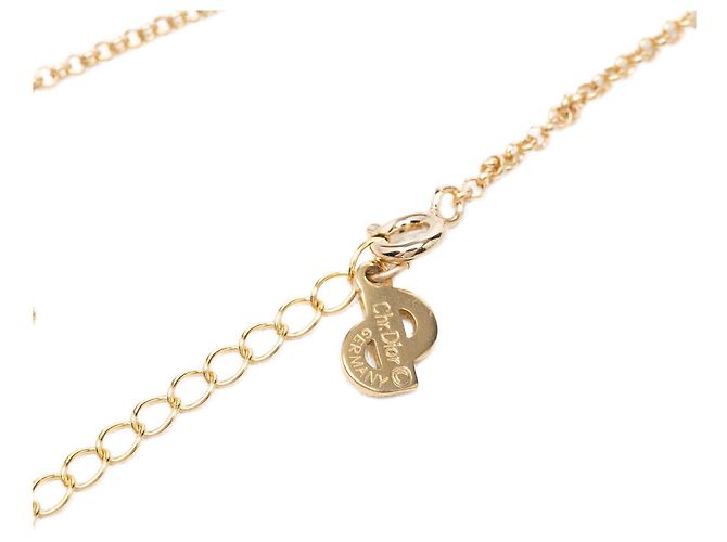 Collana con pendente Dior placcata in oro con logo CD D'oro - vista 6