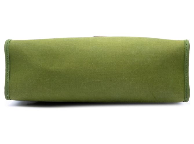 Borsa Hermès Toile Herbag Zip 31 Verde - vista 3