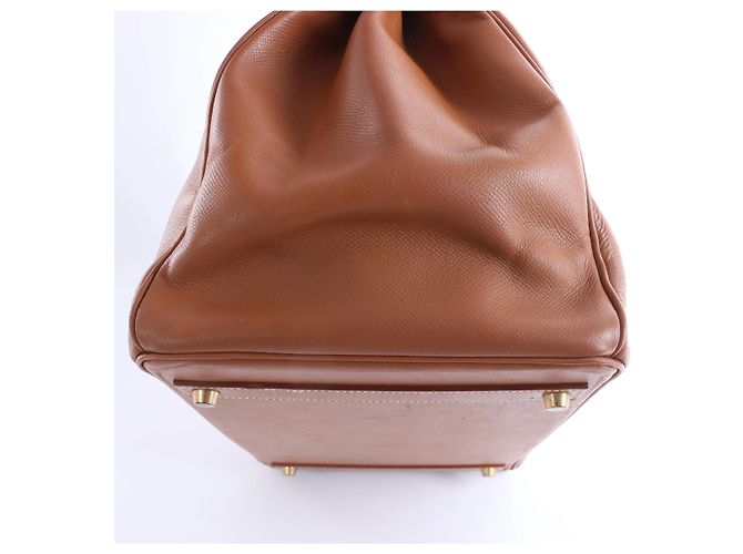 Hermès Borsa Hermes Birkin 40 Le Tournay Cushbell in Brown Z: 1996 Marrone - vista 12