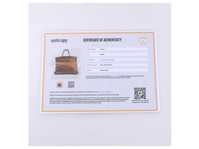 Hermès Borsa Hermes Birkin 40 Le Tournay Cushbell in Brown Z: 1996 Marrone - vista 15