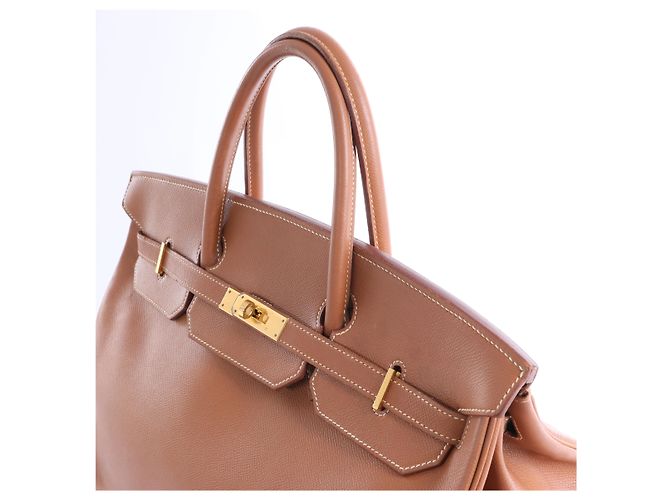 Hermès Borsa Hermes Birkin 40 Le Tournay Cushbell in Brown Z: 1996 Marrone - vista 3