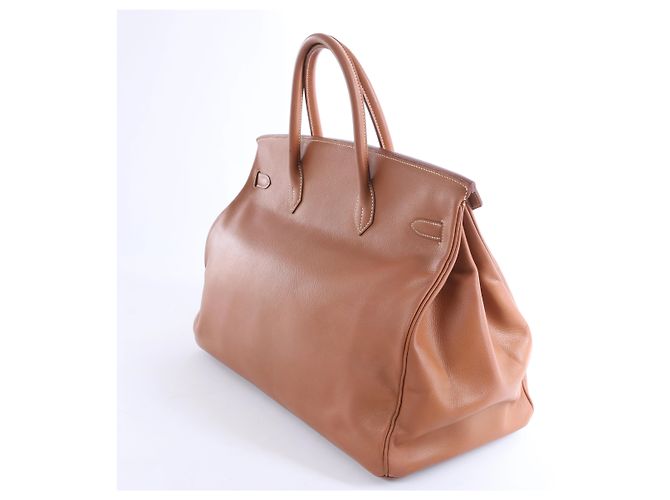 Hermès Borsa Hermes Birkin 40 Le Tournay Cushbell in Brown Z: 1996 Marrone - vista 4