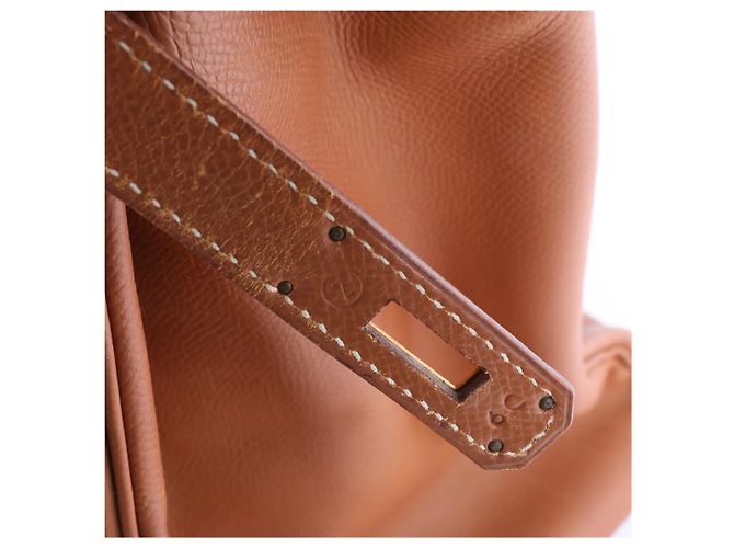 Hermès Borsa Hermes Birkin 40 Le Tournay Cushbell in Brown Z: 1996 Marrone - vista 7