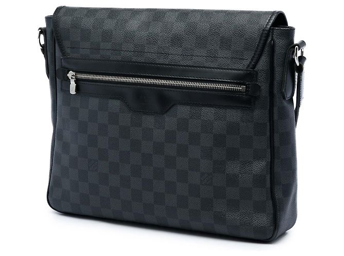 Borsa a tracolla Louis Vuitton Renzo Damier Graphite Nera Nero - vista 2
