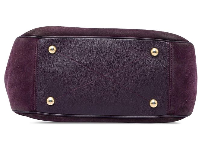 Borsa Satchel Louis Vuitton Monogram Empreinte Audacieuse MM Purple Porpora - vista 3