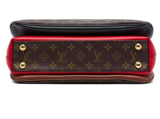 Borsa Satchel Louis Vuitton Monogram Millefeuille Marrone - vista 3