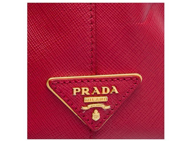 Borsa Prada Small Saffiano Square Bauletto rossa Rosso - vista 5
