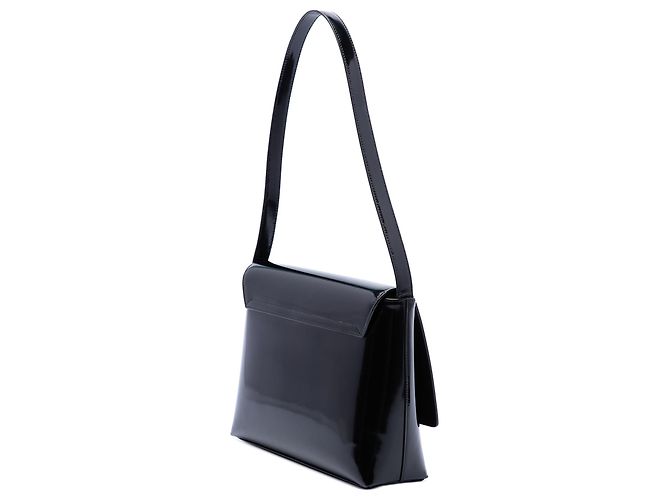 Borsa a tracolla Le 90 Saint Laurent in vernice nera Nero - vista 2