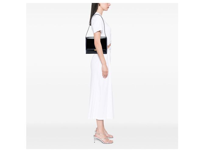 Borsa a tracolla Le 90 Saint Laurent in vernice nera Nero - vista 6