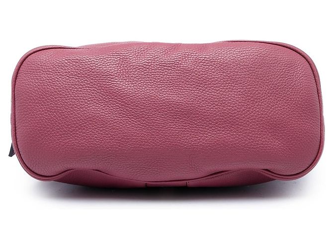 Borsa Satchel Dome Gucci Medium in pelle di vitello Web Rosa - vista 3