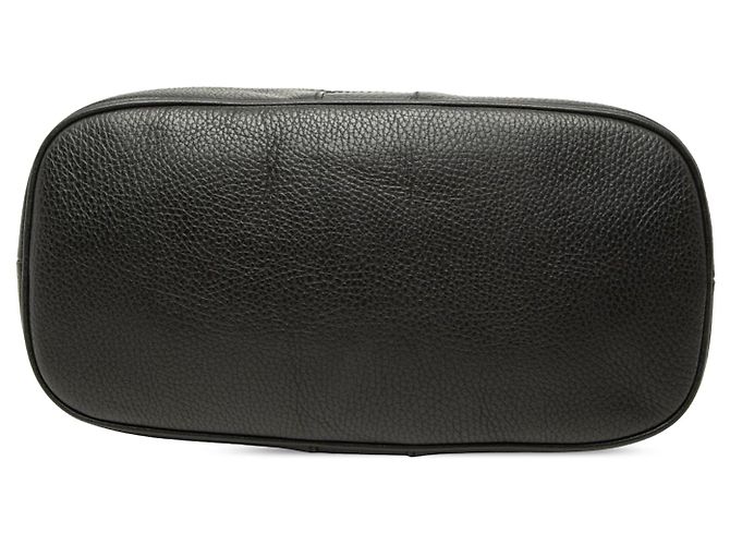 Borsa Satchel Dome Gucci Medium in pelle di vitello nera con banda Web Nero - vista 3