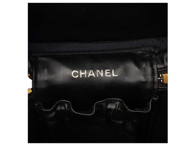 Vanity Beauty Case Chanel CC Caviar nero - vista 5