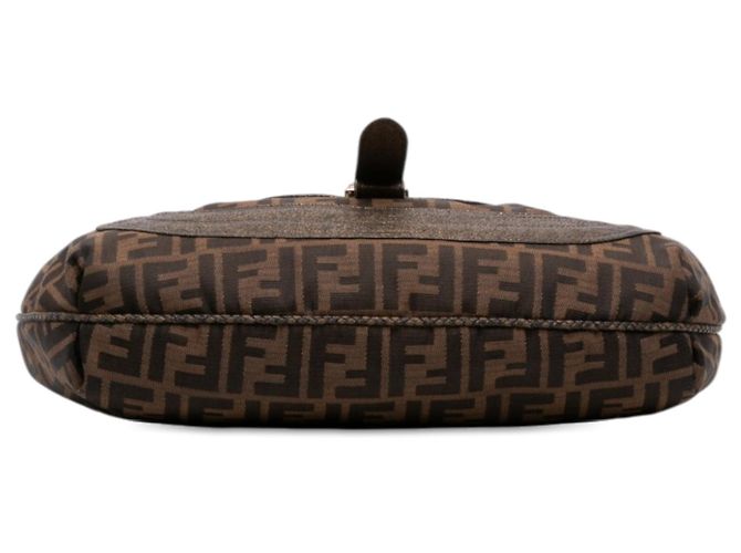 Borsa Hobo Fendi Zucca Canvas Spy Marrone - vista 3
