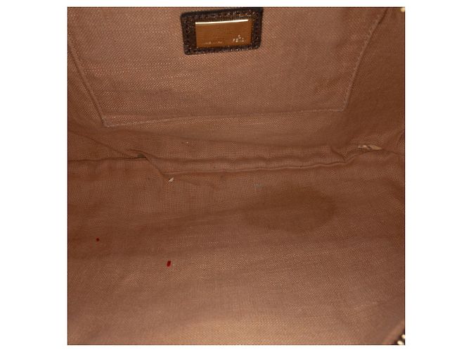 Borsa Hobo Fendi Zucca Canvas Spy Marrone - vista 4