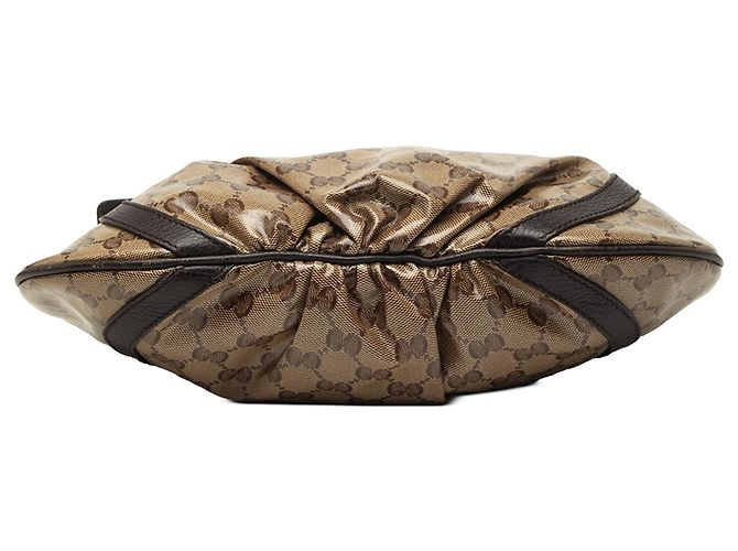 Borsa a tracolla Gucci GG Crystal Abbey D Ring Beige - vista 3