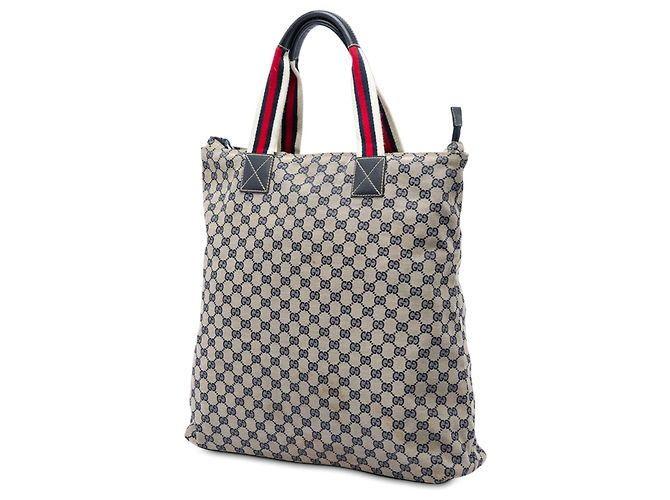 Tote Verticale Gucci GG Canvas Web beige - vista 2