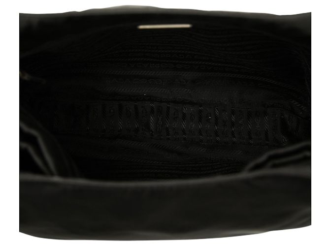 Tote Prada Tessuto Nera con Manici in Resina Nero - vista 4