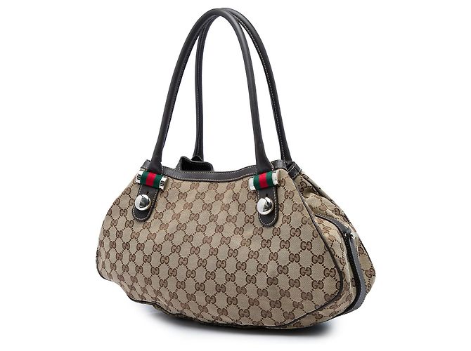 Sac Tote Gucci GG Canvas Web Match Ball Beige - vue 2