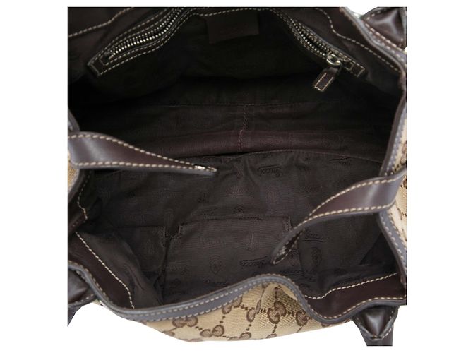 Sac Tote Gucci GG Canvas Web Match Ball Beige - vue 4