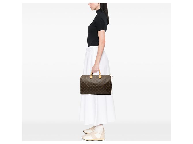 Borsa Boston Louis Vuitton Monogram Speedy 40 Marrone - vista 6