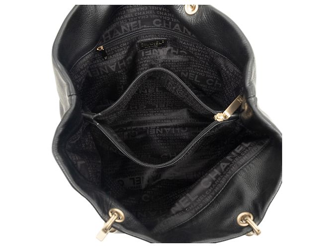 Tote Chanel CC Caviar Nera Nero - vista 4