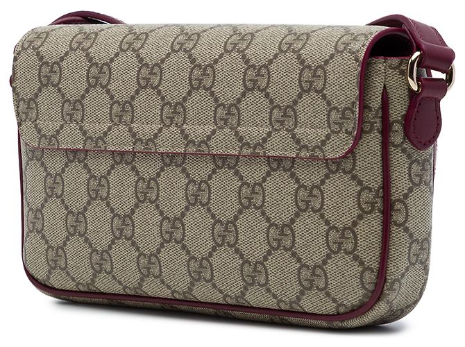 Borsa a tracolla Gucci GG Supreme Ophidia beige con stampa gatto - vista 2
