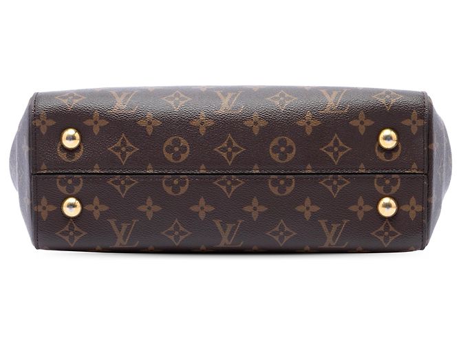 Borsa Satchel Louis Vuitton Monogram Cluny MM Marrone - vista 3